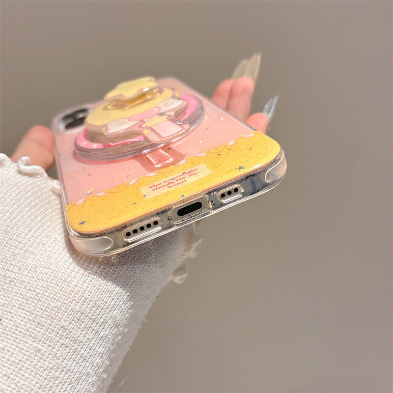 CA007 粉色仙女棒磁吸手机壳