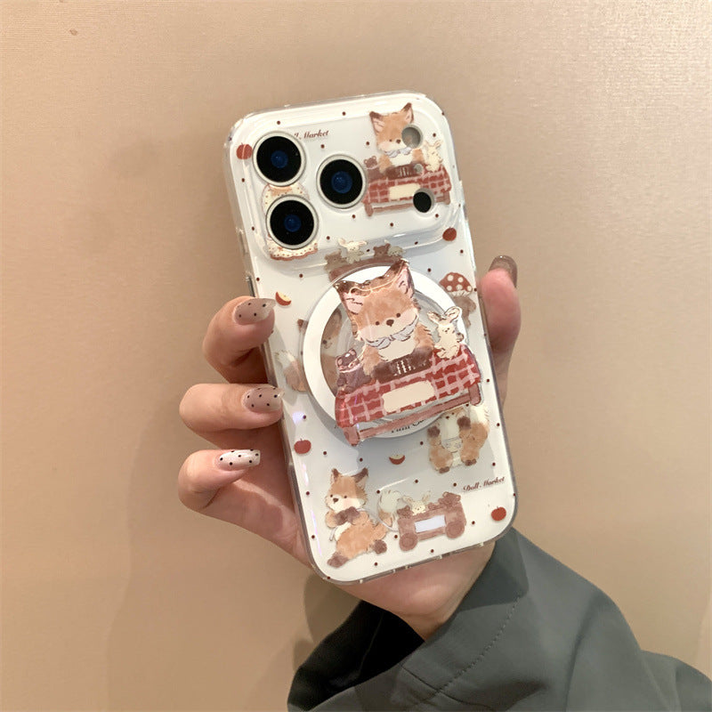 CY064 小狐狸磁吸手机壳