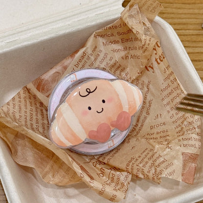 CC022 可爱牛角包磁吸手机壳