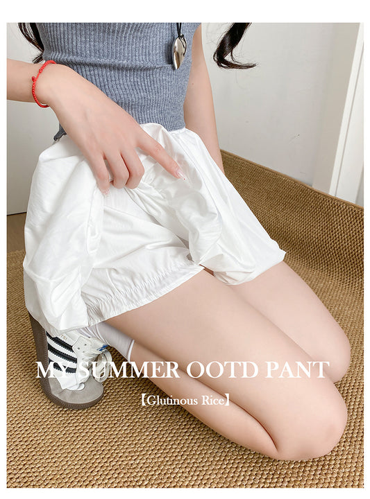BB007 蓬蓬显瘦花苞裤裙