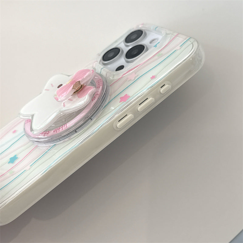 CY008 彩色线条星星磁吸手机壳