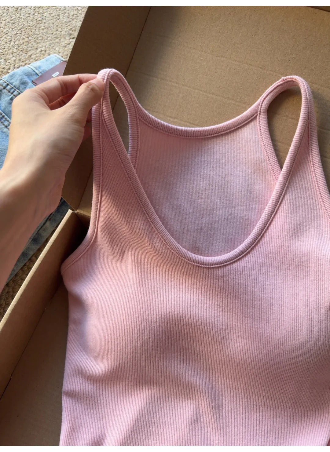 TB008 挂脖U领带胸垫背心