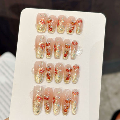 M060 粉金漾花