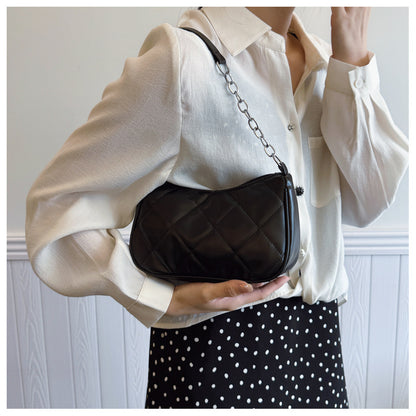 AB004 菱格绣线链条包