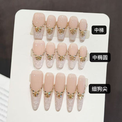 M014 粉蕾金蝶