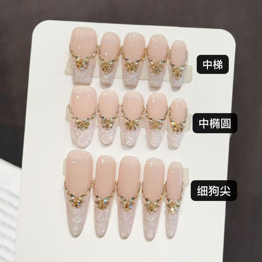 M014 粉蕾金蝶