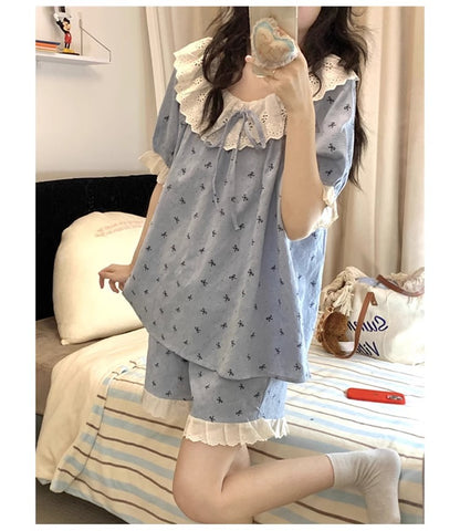 SW003 带胸垫云朵棉可爱风格睡衣