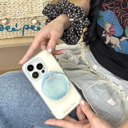 CA020 白底蓝色磁吸手机壳