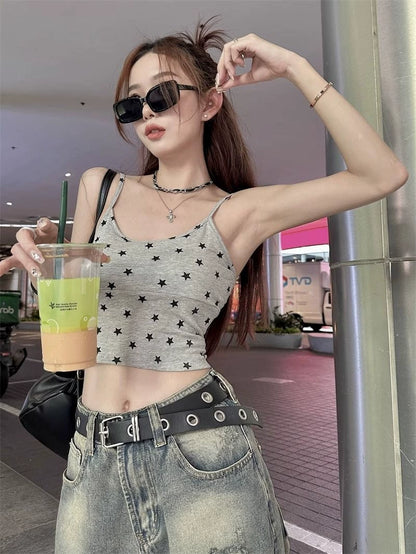 TP058 设计感辣妹外穿吊带小背心