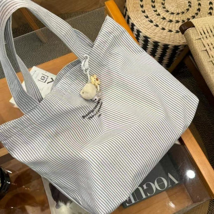 AB005 休闲条纹慵懒简约大容量包