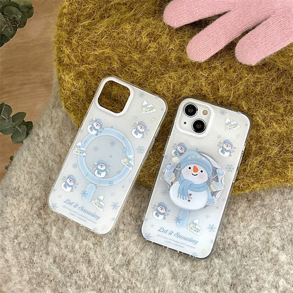 CA041 （12-15系列）冬季围巾雪人