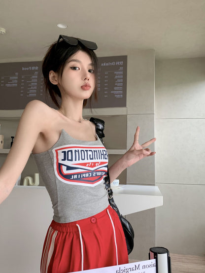 TB020 美式辣妹小吊带背心