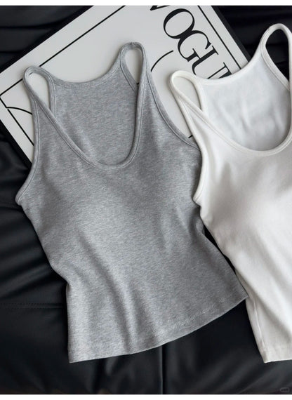 TB008 挂脖U领带胸垫背心