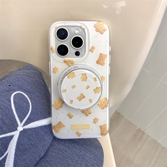 CY063 可爱小熊饼干磁吸手机壳