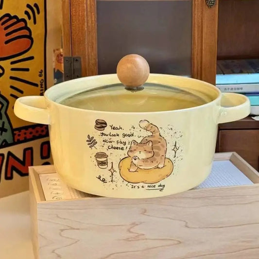 W012 猫咪控泡面碗