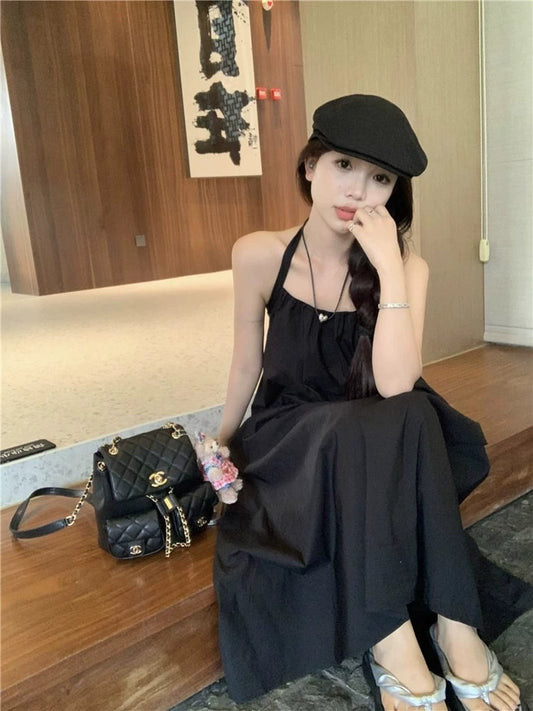 DS004 夏季吊带露背连身裙