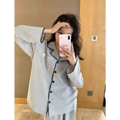SW014 简约睡衣套装两件套