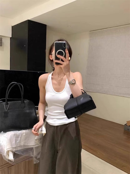 TB007 U领修身吊带