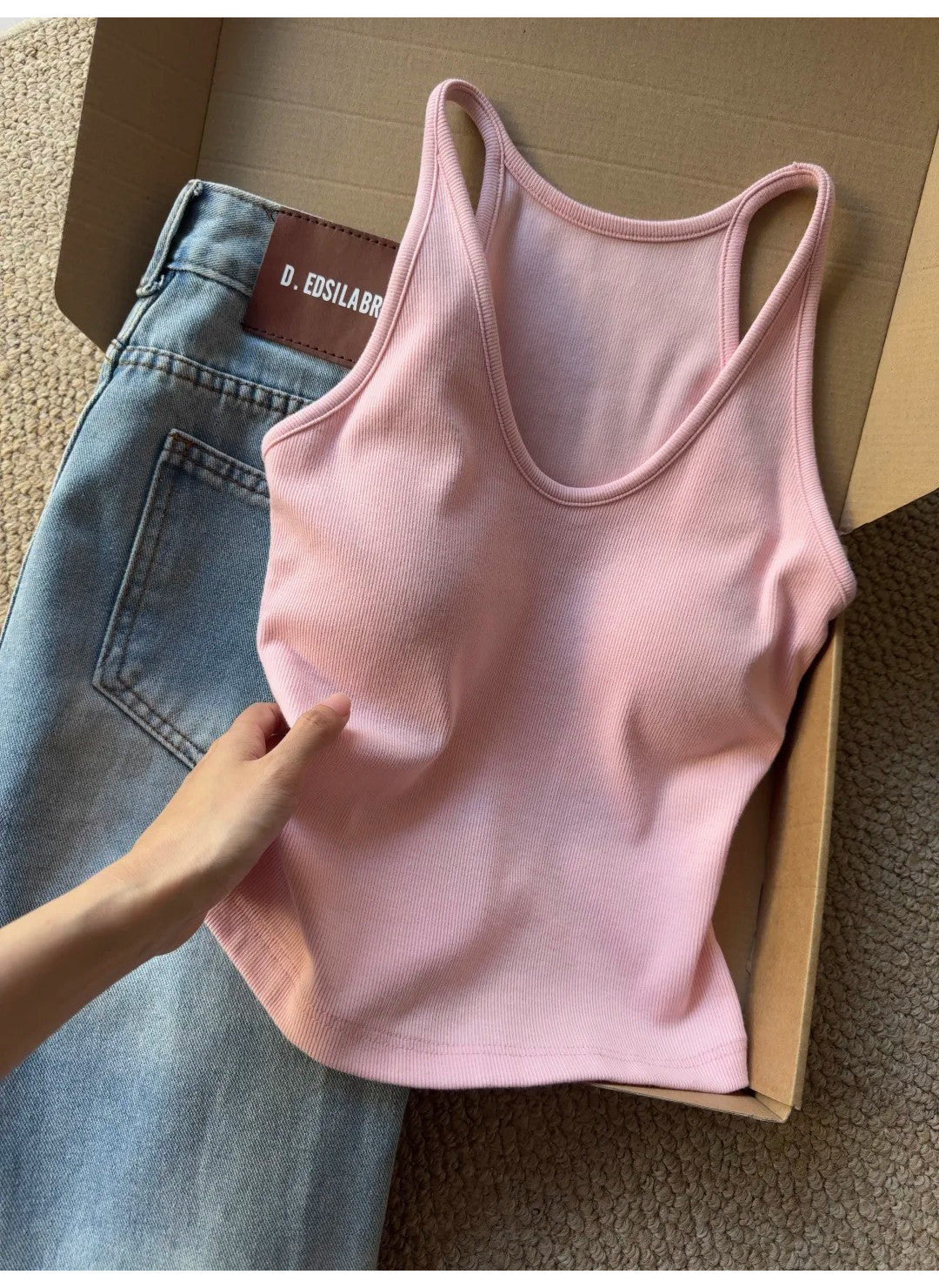 TB008 挂脖U领带胸垫背心