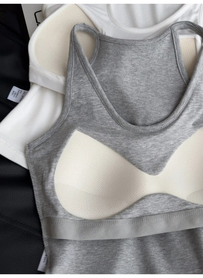 TB008 挂脖U领带胸垫背心