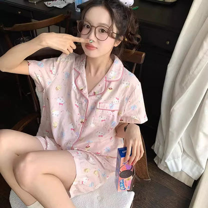 SW010 Ins可爱睡衣套装