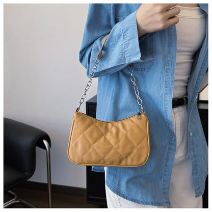 AB004 菱格绣线链条包