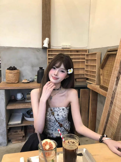 TB018 无袖不规则抹胸背心