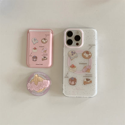 CY036 粉色蛋糕甜品磁吸手机壳