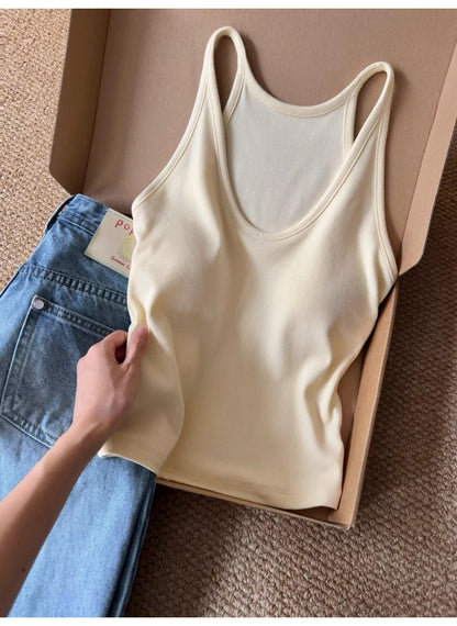 TB008 挂脖U领带胸垫背心