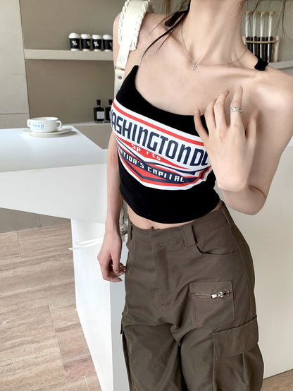 TB020 美式辣妹小吊带背心