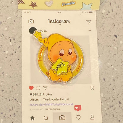 CY085 月亮船星星人磁吸手机壳