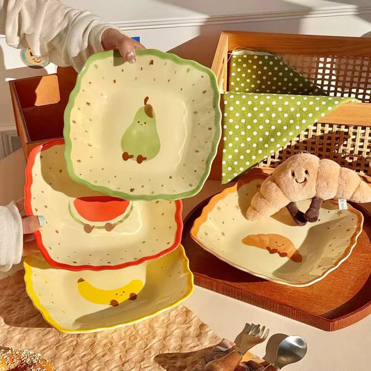 W008 水果可颂可爱方盘