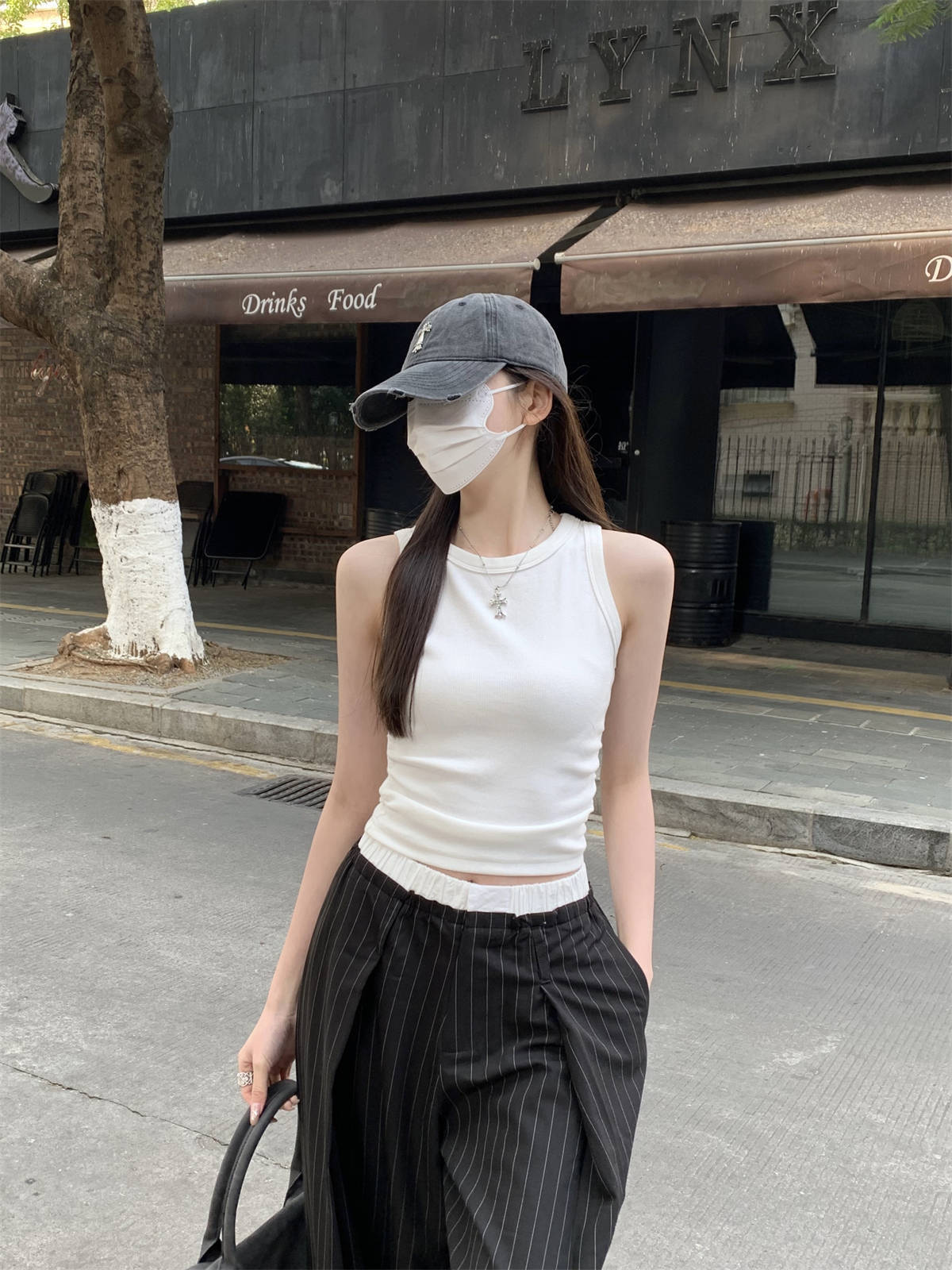 TB002 无袖外穿辣妹风背心