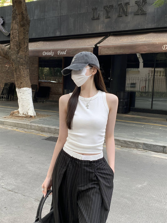 TB002 无袖外穿辣妹风背心