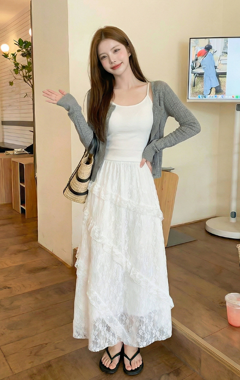 BB033 蕾丝半身蛋糕裙