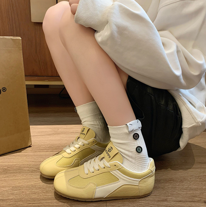 HS026 复古百搭平底德训鞋